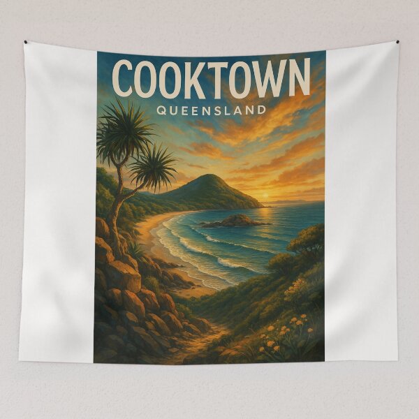 Item preview, Tropical Cliffs and Ocean View near Cooktown, Queensland designed and sold by Places On Earth.
