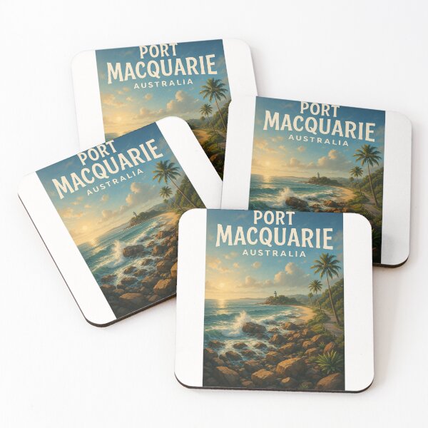 Item preview, Port Macquarie Sunset Coastline, New South Wales designed and sold by Places On Earth.