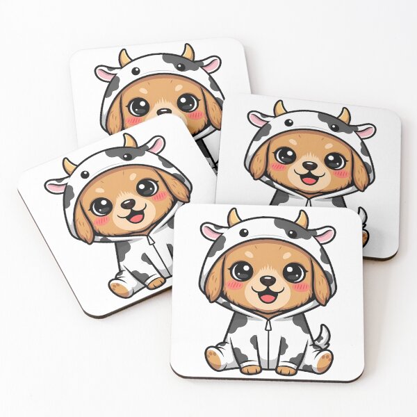 Item preview, Cute Puppy Cow Costume Kawaii Dog designed and sold by k3rstman1.