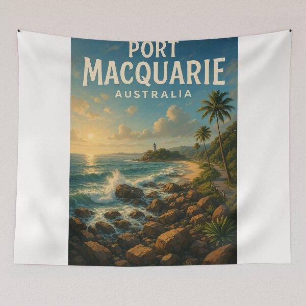 Item preview, Port Macquarie Sunset Coastline, New South Wales designed and sold by Places On Earth.