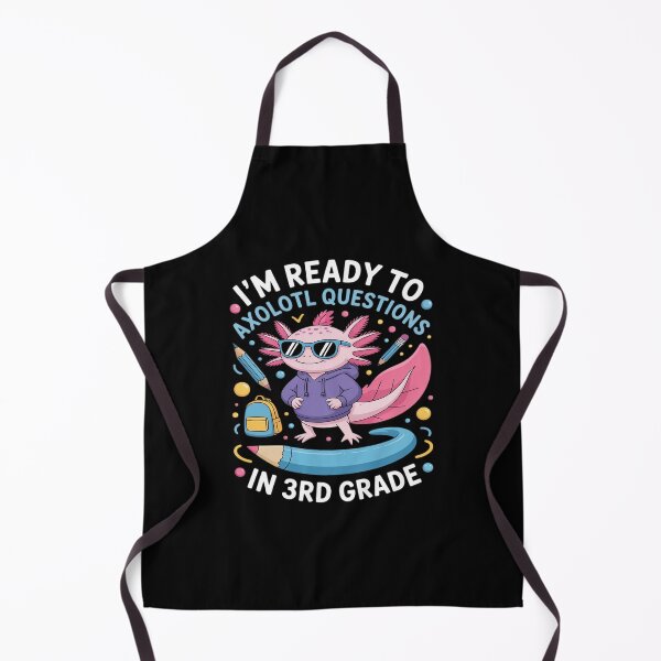 Item preview, Funny Axolotl Questions 3rd Grade Back to School designed and sold by JulienAureo.