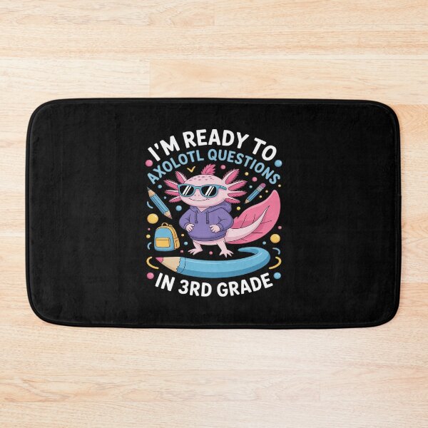 Item preview, Funny Axolotl Questions 3rd Grade Back to School designed and sold by JulienAureo.