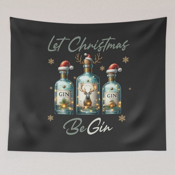 Item preview, Let Christmas BeGin – Funny Gin Christmas Design for Holiday Lovers designed and sold by a1qualityd.