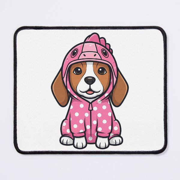 Item preview, Cute Puppy Dog Pink Dino Costume Beagle designed and sold by k3rstman1.