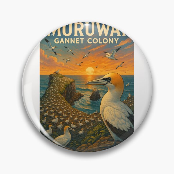 Item preview, Muriwai Gannet Colony at Sunset, West Auckland Coast designed and sold by Places On Earth.