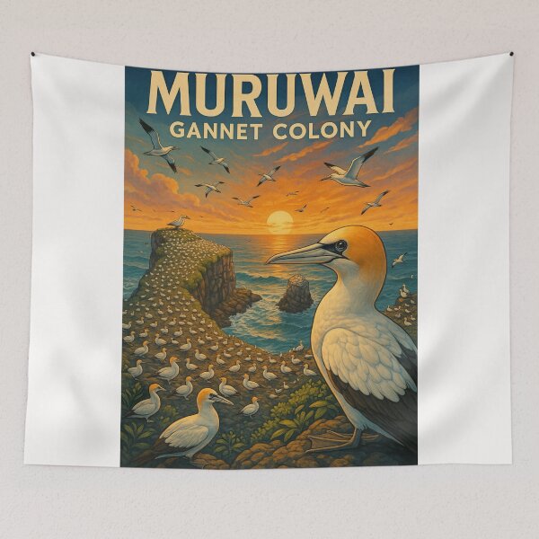 Item preview, Muriwai Gannet Colony at Sunset, West Auckland Coast designed and sold by Places On Earth.