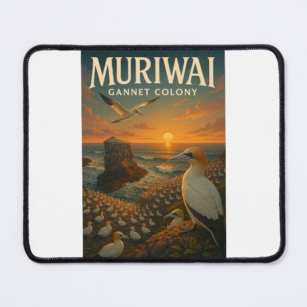 Item preview, Gannets and Sea Stacks at Sunset, Muriwai Beach, NZ designed and sold by Places On Earth.