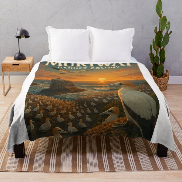 Item preview, Gannets and Sea Stacks at Sunset, Muriwai Beach, NZ designed and sold by Places On Earth.