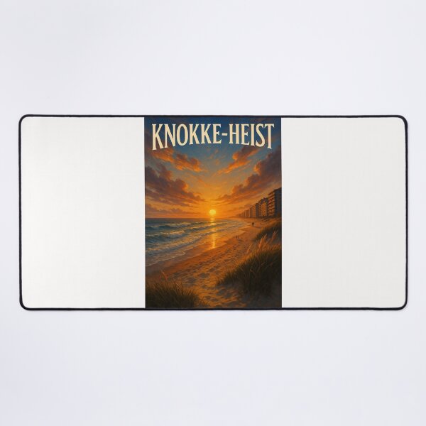 Item preview, Sunset along the Beachfront of Knokke-Heist, Belgium designed and sold by Places On Earth.