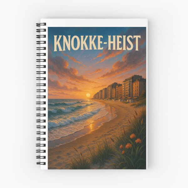 Item preview, Knokke-Heist Promenade and Sunset, Flemish Coast Belgium designed and sold by Places On Earth.