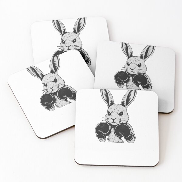 Item preview, Edgy Boxing Bunny Text Refinement designed and sold by TheVinzCode.