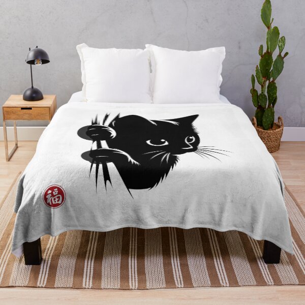 Item preview, Lucky Black Cat Peeking Fortune Design designed and sold by Naturich.