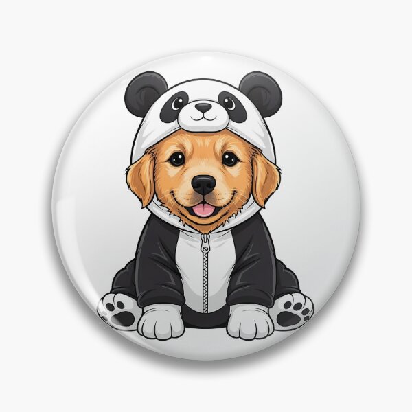 Item preview, Puppy Panda Costume Dog Golden Retriever designed and sold by k3rstman1.