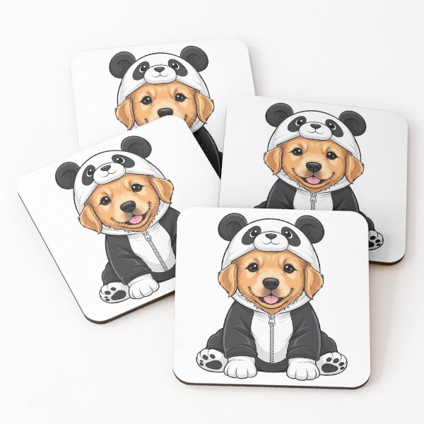 Item preview, Puppy Panda Costume Dog Golden Retriever designed and sold by k3rstman1.