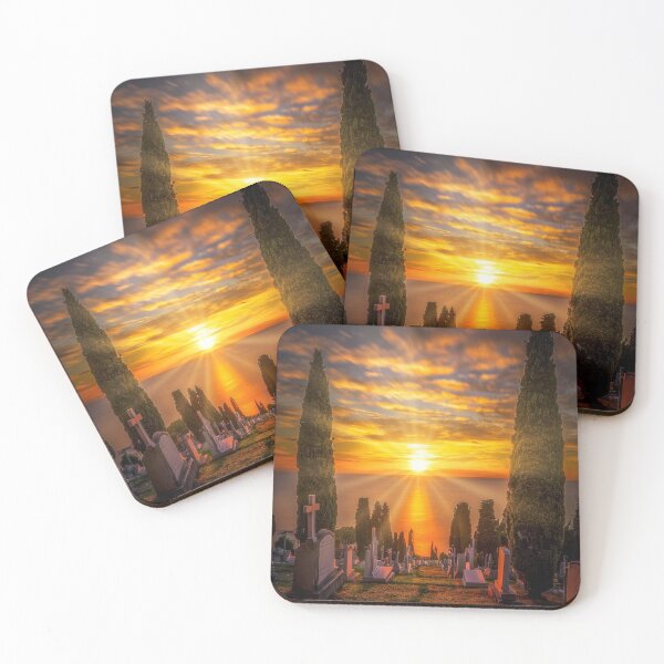 Item preview, Golden Sunset Columbia Sportswear bOver Tranquil Cemetery designed and sold by Giuliaclimb.