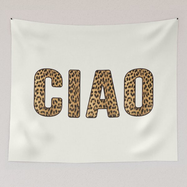 Item preview, Ciao Leopard Print Letters designed and sold by Jeallan Designs.