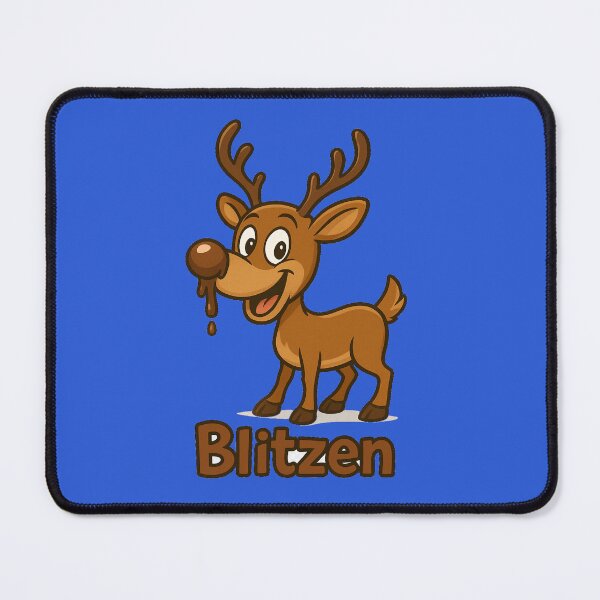 Item preview, Blitzen the Brown Nose Reindeer designed and sold by halibutgoatramb.