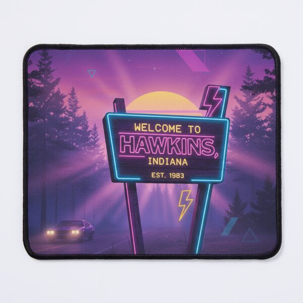 Item preview, Welcome to Hawkins, Indiana – Est. 1983 | Stranger Things Inspired Retro Design designed and sold by Fandom Universe.
