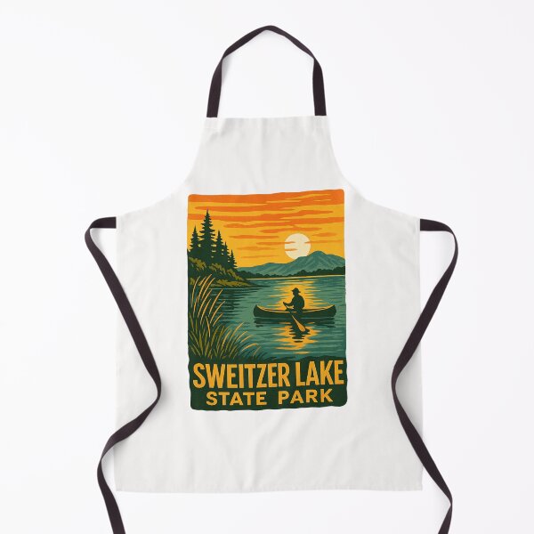 Item preview, Canoeing at Sunset in Sweitzer Lake State Park, Colorado designed and sold by Places On Earth.