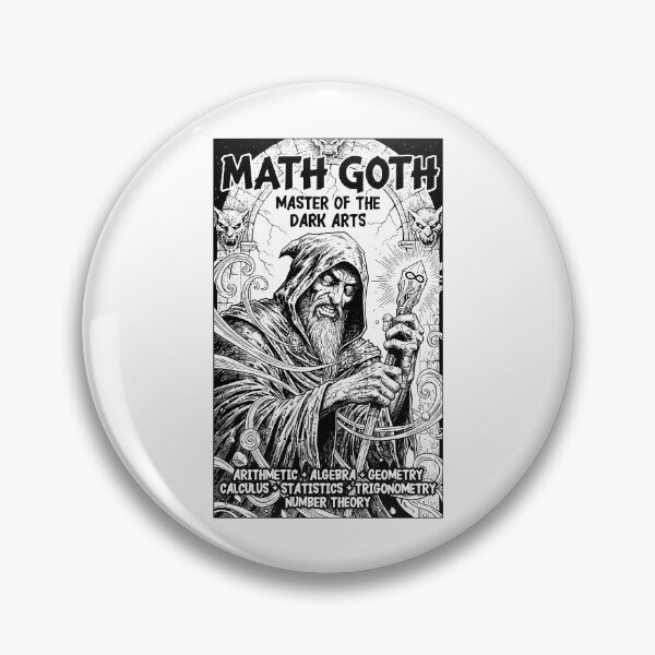 Item preview, Math Goth Funny Mathematics Lover Vintage Comic Teacher designed and sold by GrandeDuc.