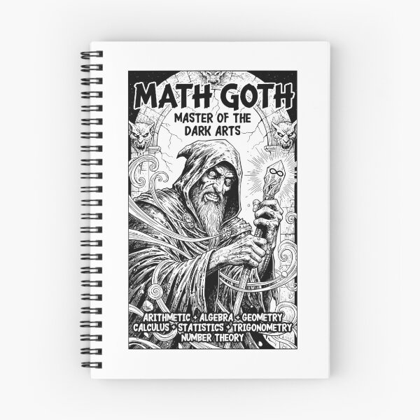 Item preview, Math Goth Funny Mathematics Lover Vintage Comic Teacher designed and sold by GrandeDuc.