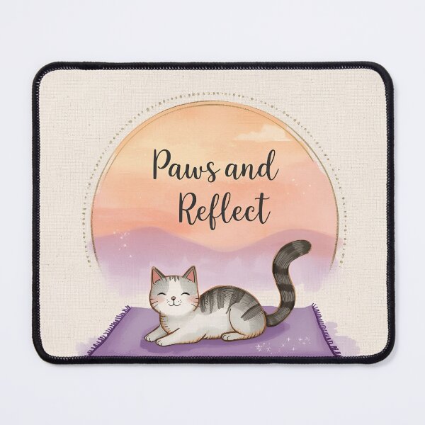 Item preview, Calm Kitty Meditation Art designed and sold by ChicTrendz.