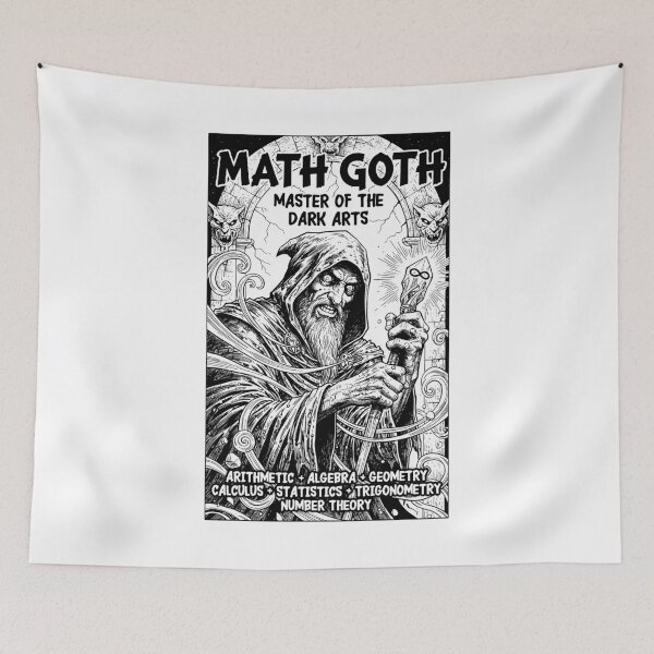 Item preview, Math Goth Funny Mathematics Lover Vintage Comic Teacher designed and sold by GrandeDuc.