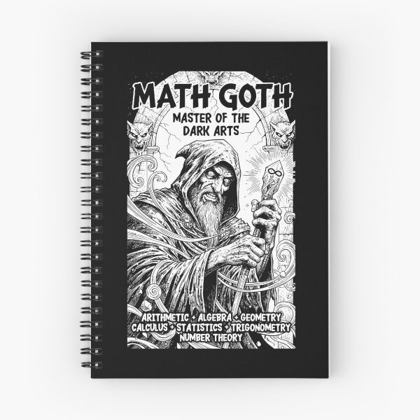 Item preview, Math Goth Funny Mathematics Lover Vintage Comic Teacher designed and sold by GrandeDuc.