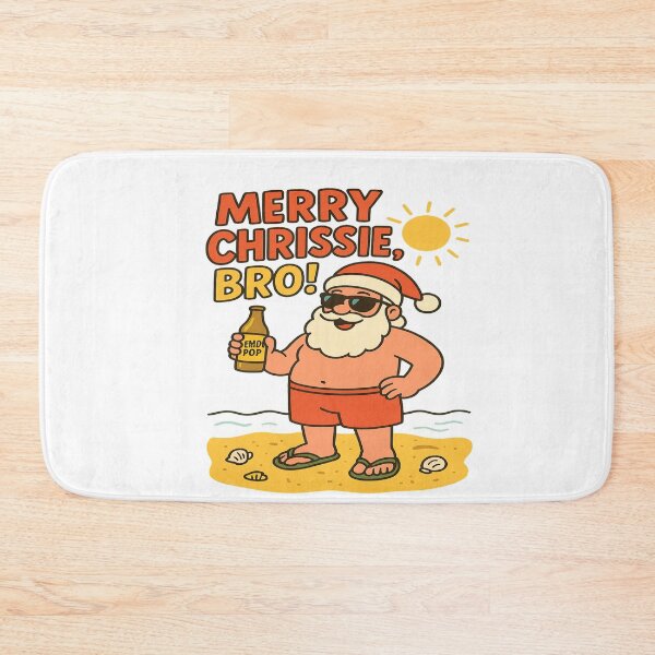 Item preview, Sunny New Zealand Christmas – Santa in Jandals and Shades designed and sold by Globalcitytees.