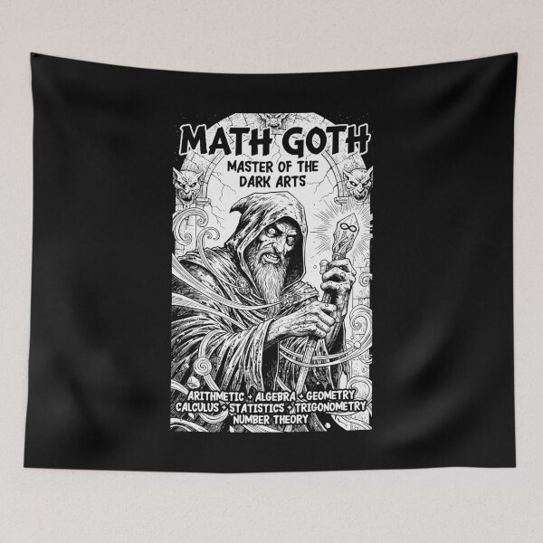 Item preview, Math Goth Funny Mathematics Lover Vintage Comic Teacher designed and sold by GrandeDuc.