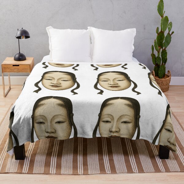 Item preview, Noh Mask — Silent Grace designed and sold by Lazy-Genius-Co.