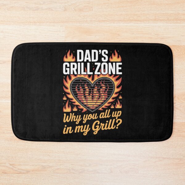 Item preview, Funny BBQ Grilling Dad Why You All Up in My Grill designed and sold by ticlitule.