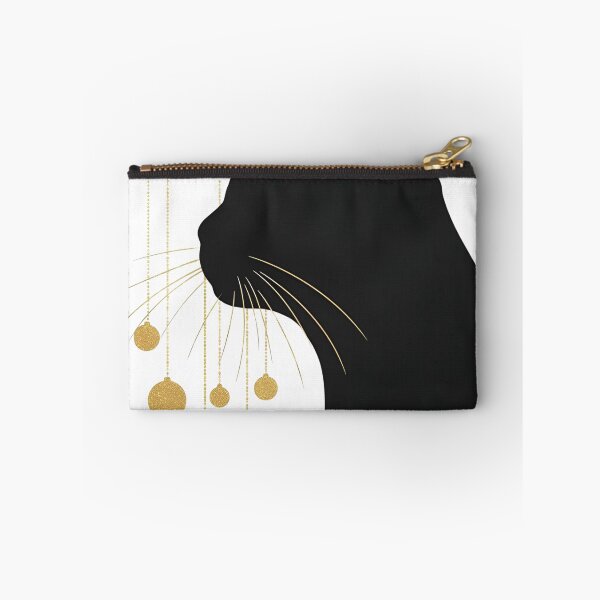 Item preview, Black Cat with Christmas Ornaments Art designed and sold by flagshiptee.