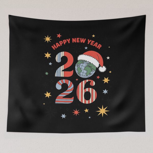 Item preview, Happy New Year 2026 Disco Ball Santa Hat Christmas Party  designed and sold by GGrizeldaRivas.