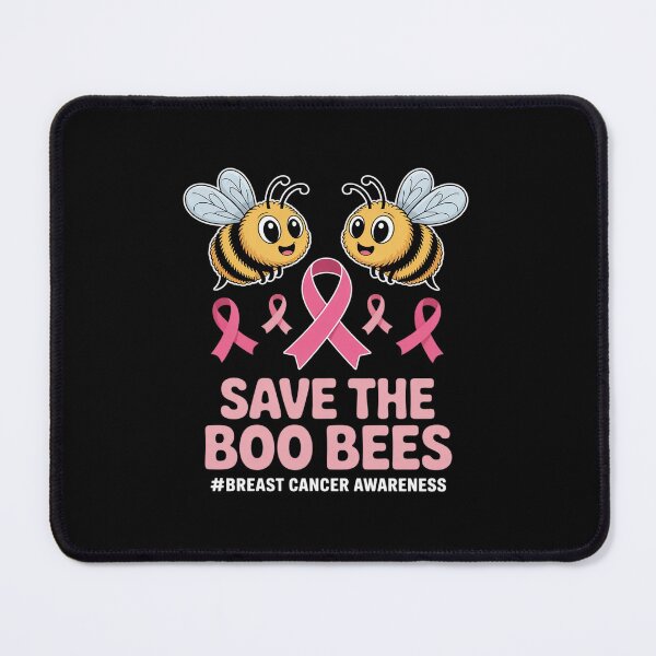 Item preview, Funny Bees Ghost Boo Breast Cancer Awareness Pink Ribbon designed and sold by ticlitule.