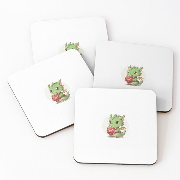 Item preview, My Little Dragon D20 | Chibi Role-Playing Art | Adorable Design for Players and Game Masters designed and sold by Estudio101.