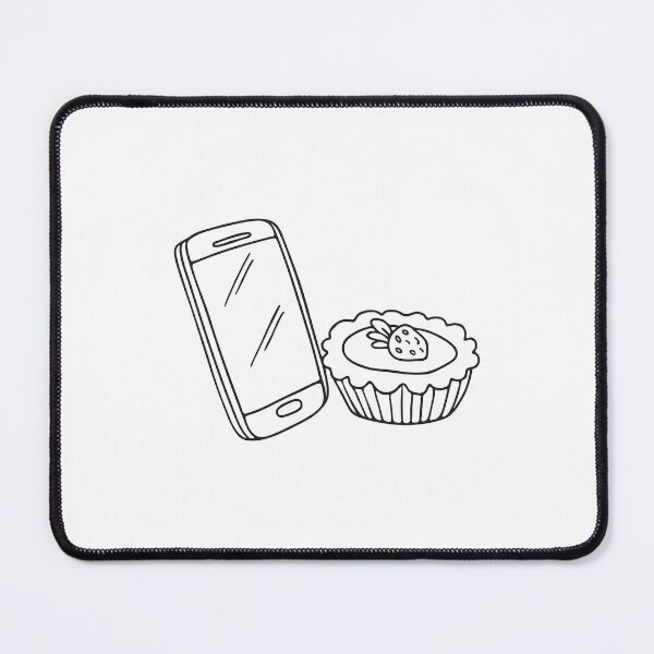 Item preview, A tart beside a phone lying on the table designed and sold by rasagamastore.