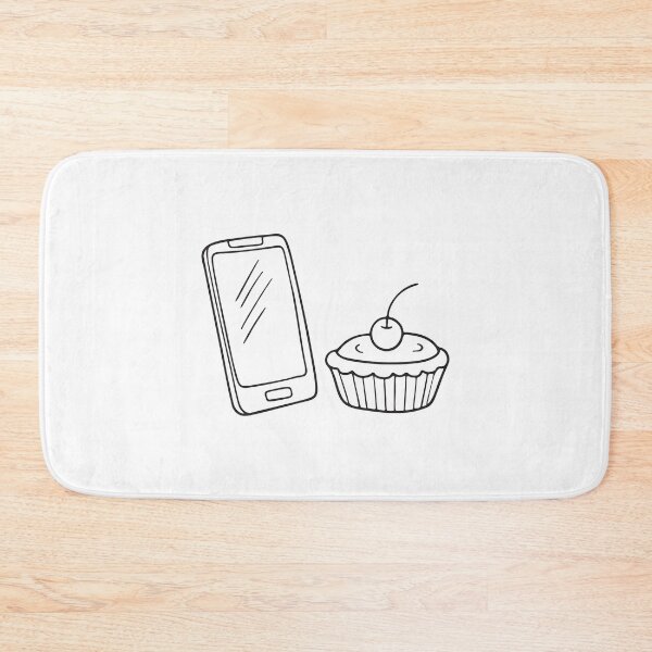 Item preview, A tart beside a phone lying on the breakfast table designed and sold by rasagamastore.