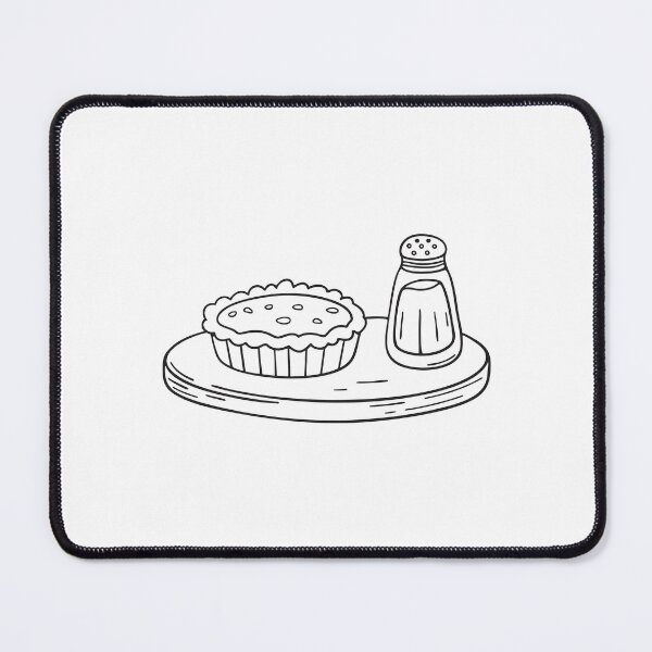 Item preview, A tart beside a salt shaker on a tray designed and sold by rasagamastore.
