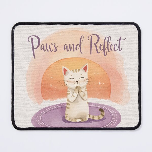 Item preview, Sunrise Zen Cat designed and sold by ChicTrendz.