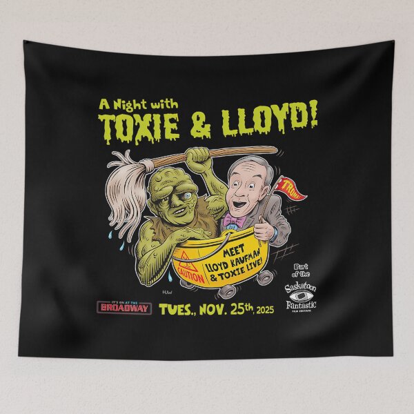 Artikelvorschau, Eine Nacht mit Toxie und Lloyd – Trefft Lloyd Kaufman und Toxie live! Meme entworfen und verkauft von NatKrajcik.