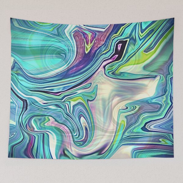 Item preview, Arctic Water - Swirling Pastel  Abstract Print designed and sold by Folk and Flux.