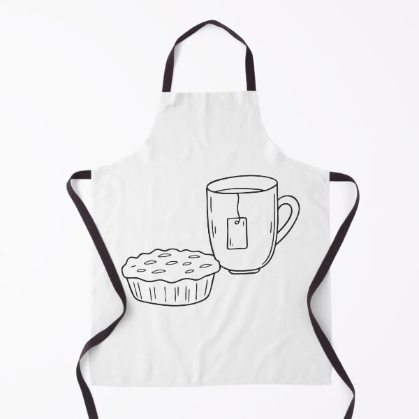 Item preview, A tart next to a cup with a teabag tag hanging designed and sold by rasagamastore.