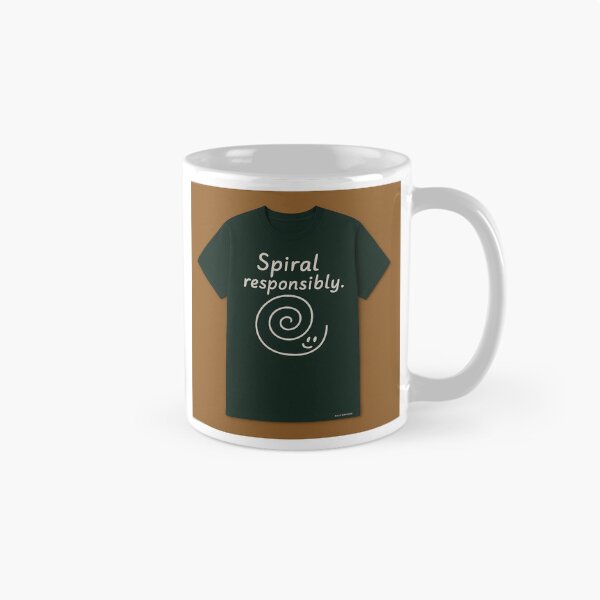 Item preview, Spiral Responsibly – Mental Health Humor T-Shirt designed and sold by Half_Serious.