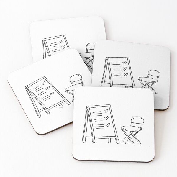 Item preview, A task board standing near a folded chair designed and sold by rasagamastore.