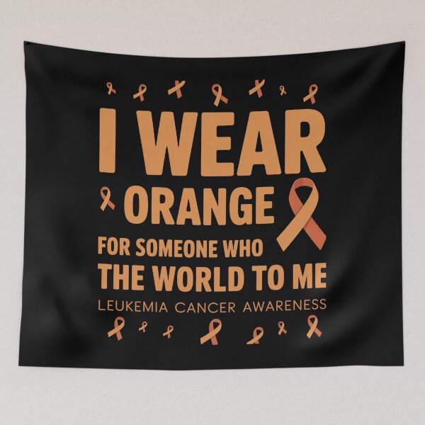 Item preview, I Wear Orange For Someone Who Meant The World To Me designed and sold by TorjeARTStore.