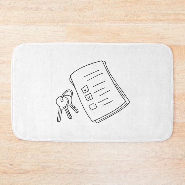 Item preview, A task card on the table beside keys designed and sold by rasagamastore.