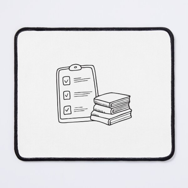 Item preview, A task chart beside a stack of books designed and sold by rasagamastore.
