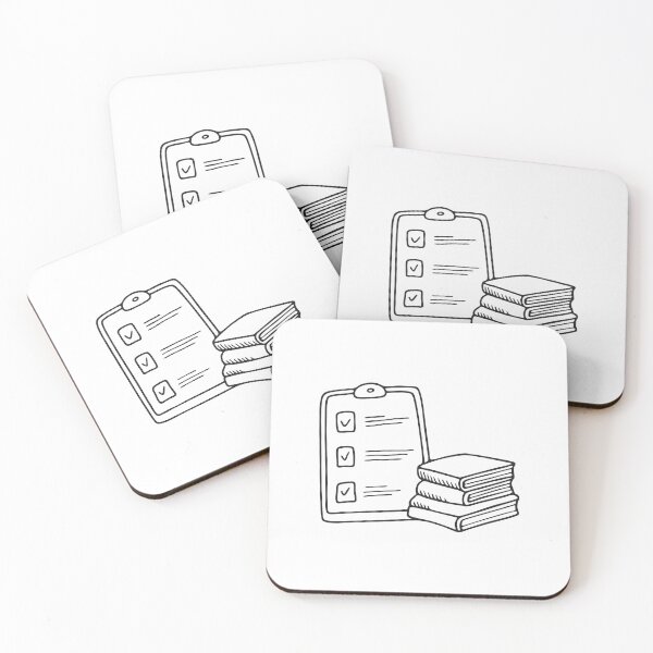 Item preview, A task chart beside a stack of books designed and sold by rasagamastore.