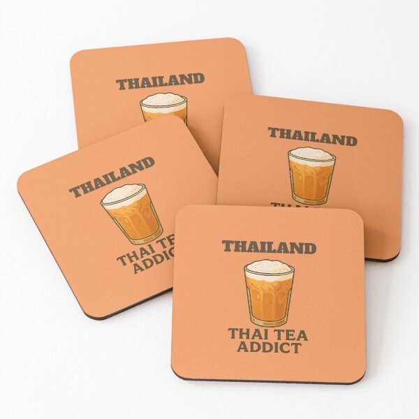 Item preview, Thai Tea Addict – Vintage Thai Iced Tea Illustration designed and sold by ChubbyGoong.